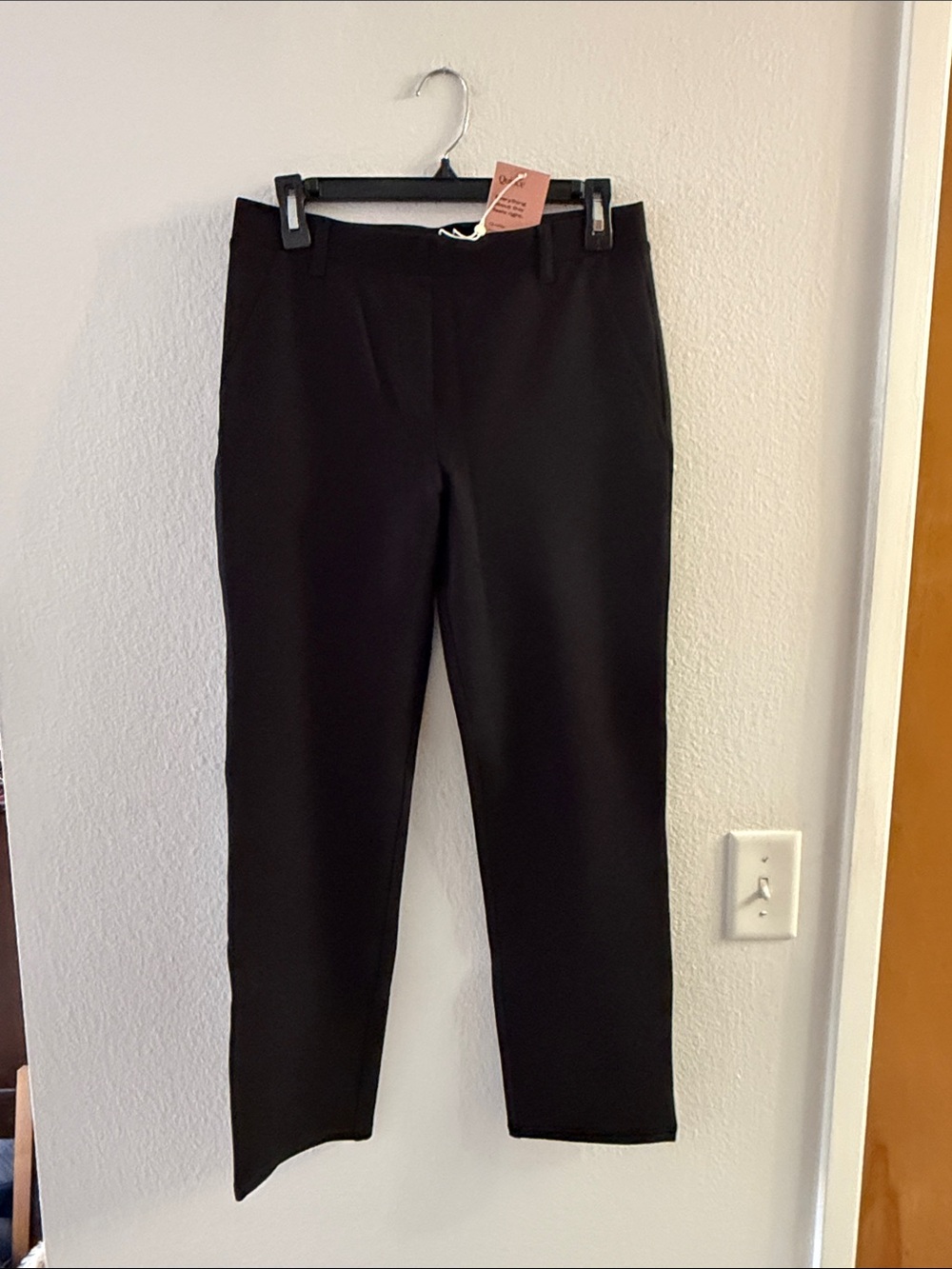 Quince Black Ponte Knit Pants -NWT